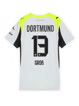 Billige Borussia Dortmund Pascal Gross #13 Bortedrakt Dame 2025-26 Kortermet